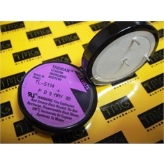 TL-5134 - Bateria TL5134/P, Lithium 3,6V, Battery Tadiran TL5134/P, PLC,CNC,ROBOT & MACHINE 1/10D 1000MAh - Size 32,9 x 7Mm - TL-5134/P Backup Inorganic, PLC,CNC,ROBOT & MACHINE